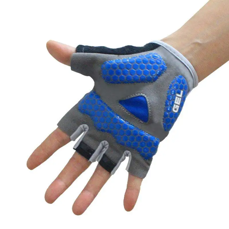 Anti-Slip Bearthable Cycling Gloves Team Half Finger Women Men Summer MTB Road Bike Glove Shockproof Sports Equipment | Спорт и