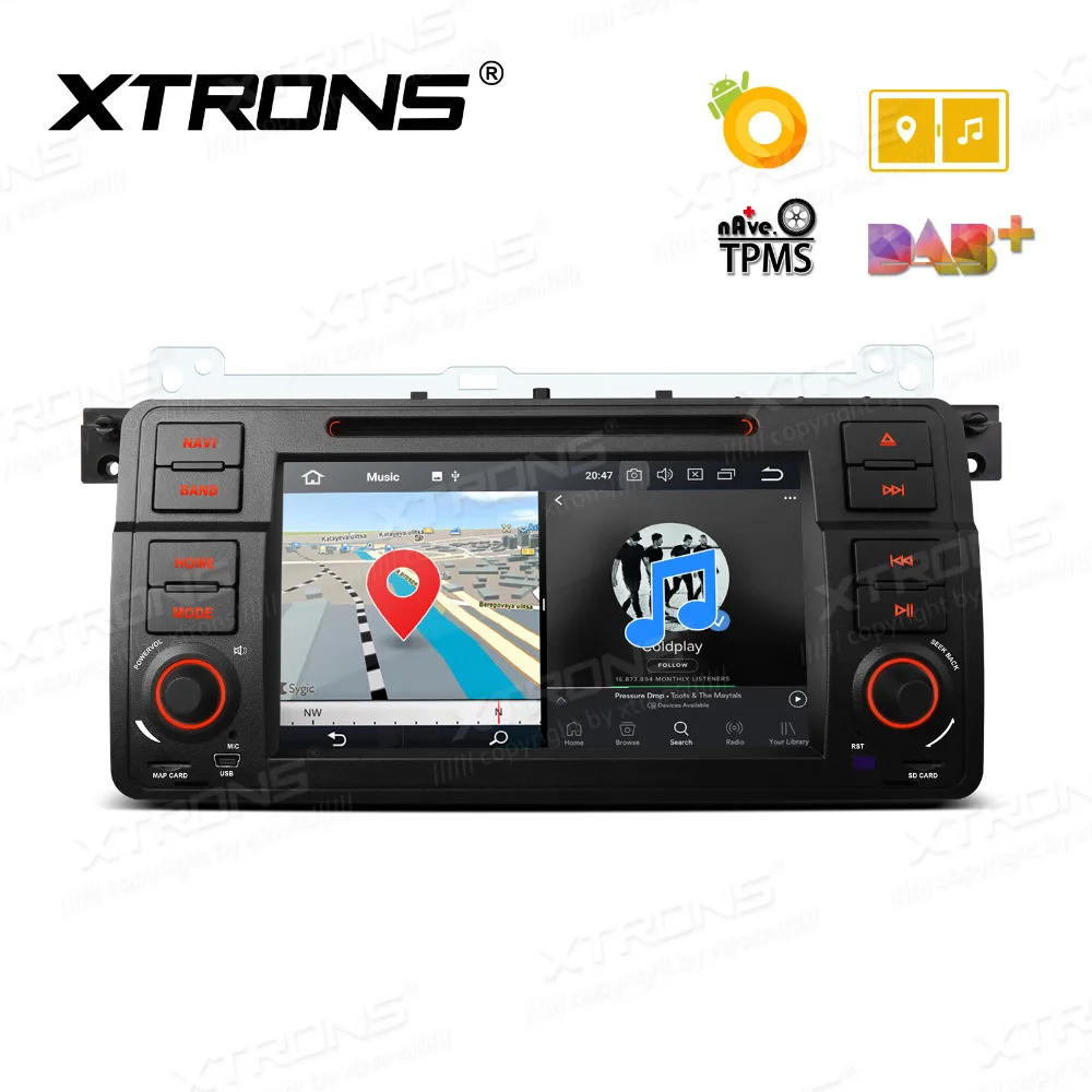 XTRONS 7 &quotAndroid 8 0 Восьмиядерный радио dvd-плеер автомобиля GPS для BMW E46/Rover 75/MG ZT/E46 M3 2000