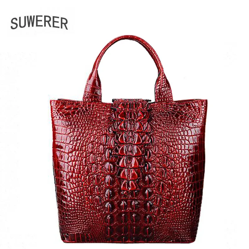 Женские сумки из натуральной кожи дизайнерские крокодила с цветами 2019|designer leather