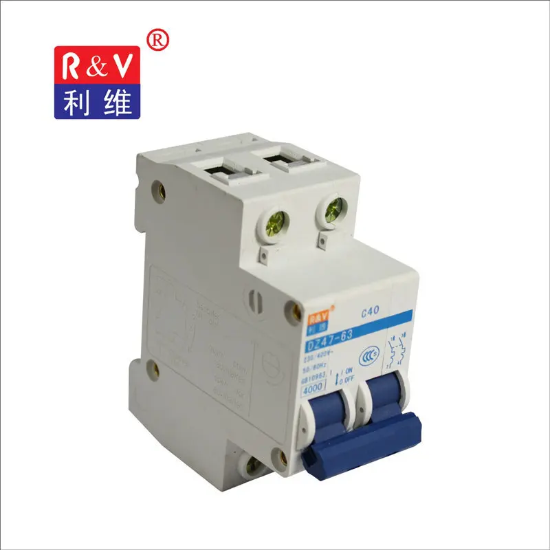 

R&V DZ47-63 2P 16A20A 32A 40A MCB electric air circuit breaker