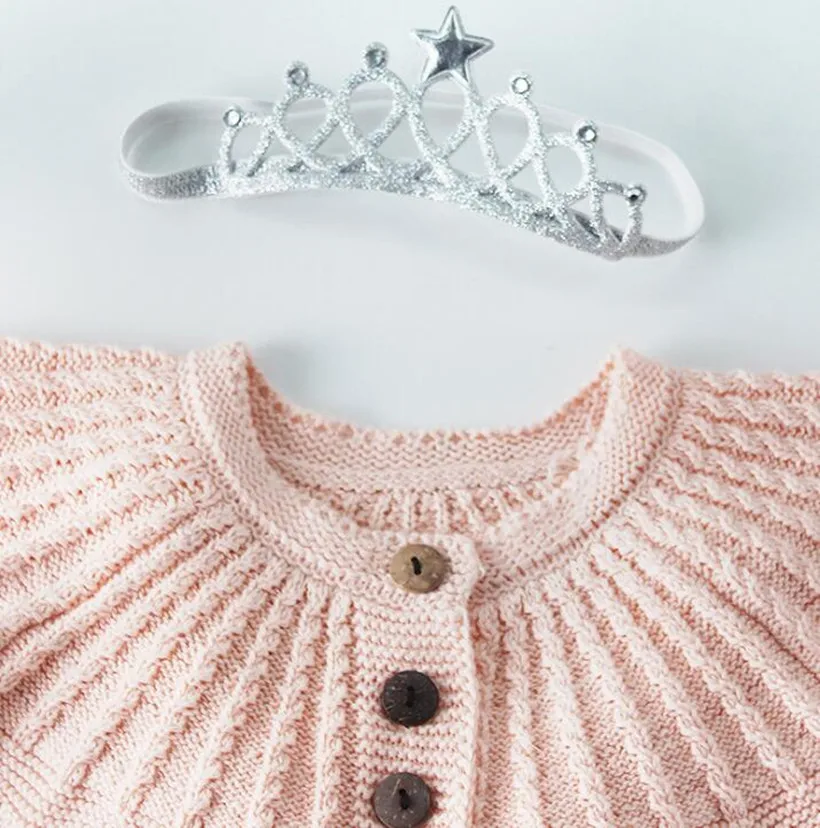 Для маленьких девочек вязаная одежда для малышей хлопковый кардиган