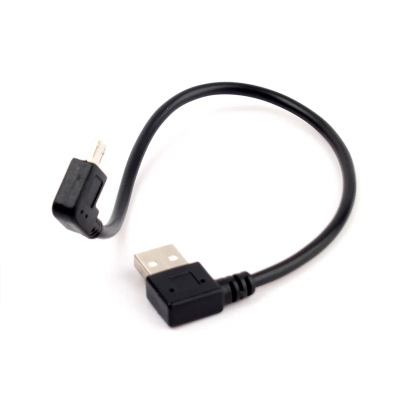 USB 2 0 Левый угол A папа 90 градусов микро левый M кабель для передачи данных #67594 |