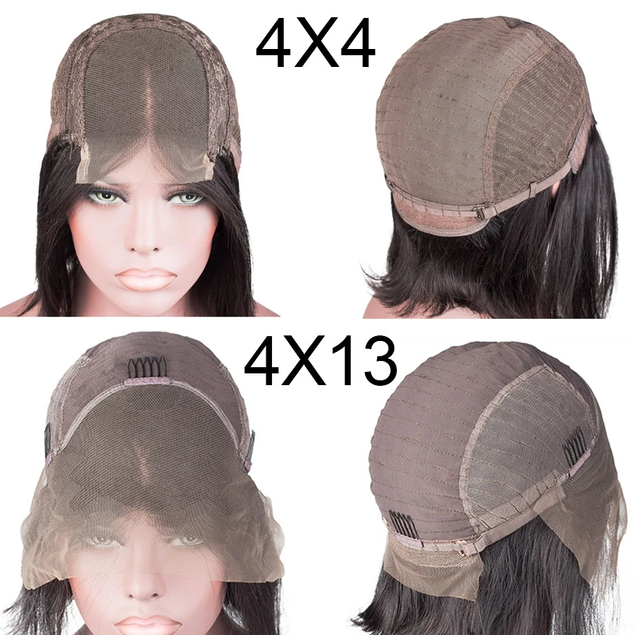 Maxglam короткие Синтетические волосы на кружеве человеческие парик блондинка 613