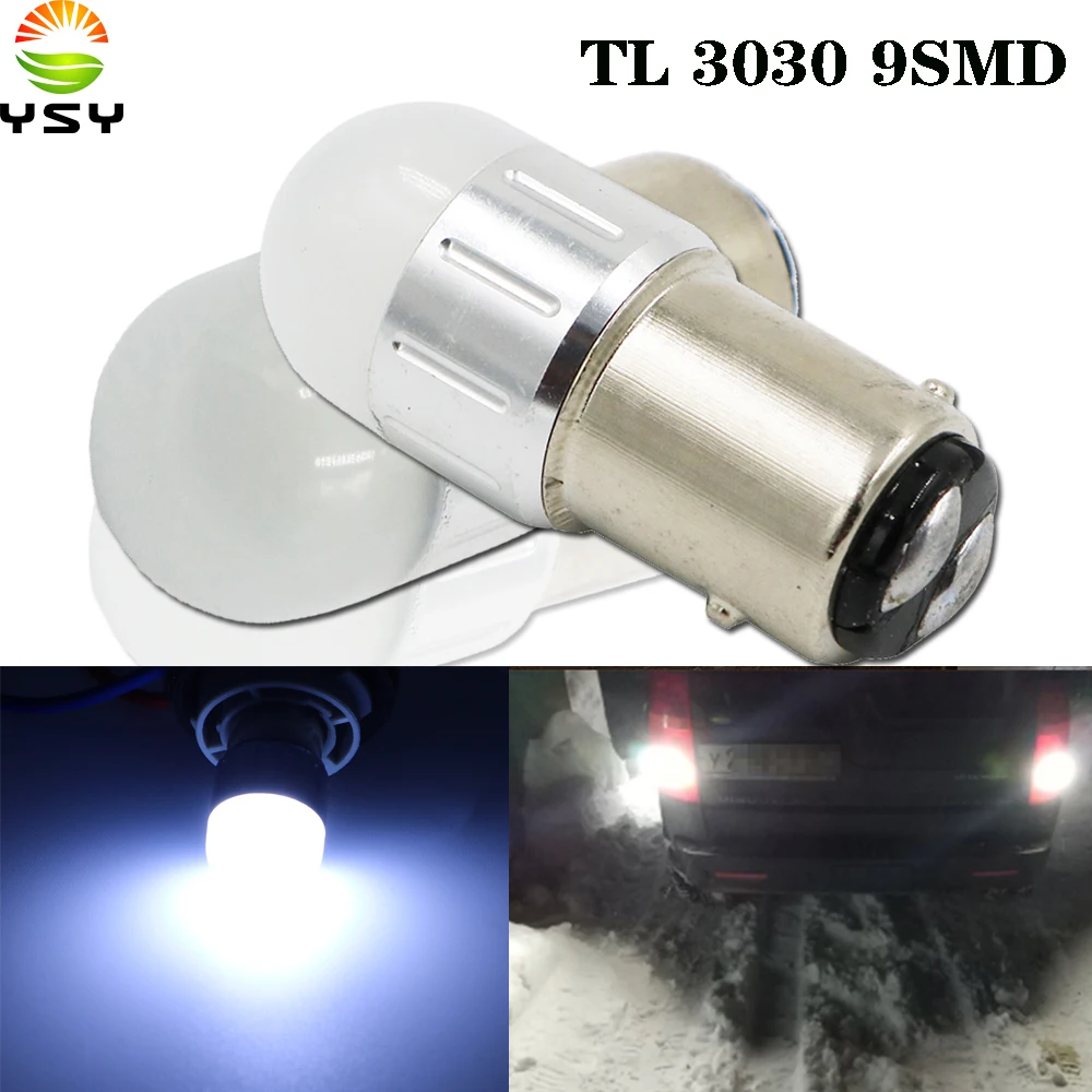 

YSY 50X NEW Car LED Light 3156 LED BA15S P21W 7443 7440 W21W LED BAU15S 1156 PY21W BAY15D 1157 P21/5W 3030 9SMD Auto Lamp Bulbs