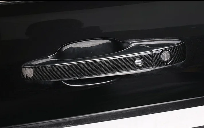 Новая Черная боковая дверная ручка из углеродного волокна для Jeep Grand Cherokee 11-18 |