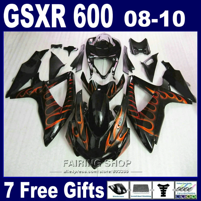 Новый популярный комплект обтекателей для мотоцикла suzuki инъекция gsxr 600 750 08 10