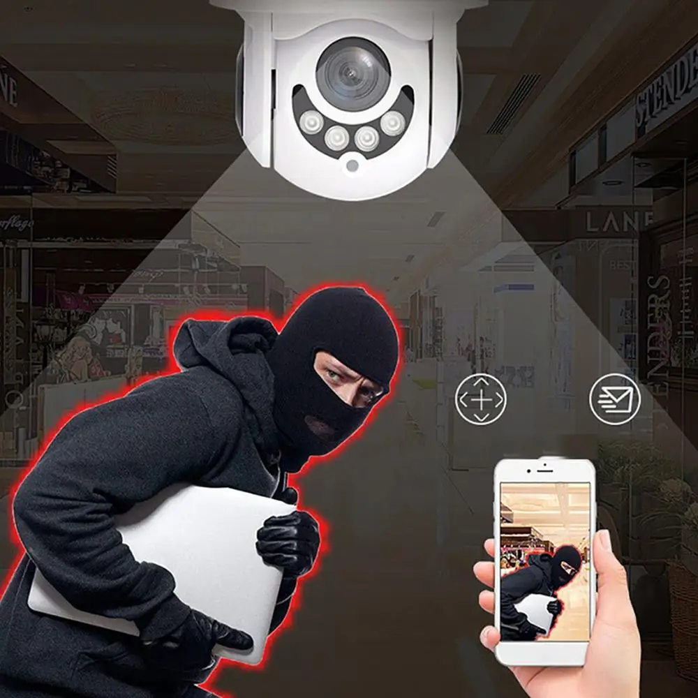 1080P Wifi IP камера наружная двухсторонняя аудио PTZ 5X оптический зум ночное видение ИК 60 м беспроводная безопасность скорость купольная камера P2P