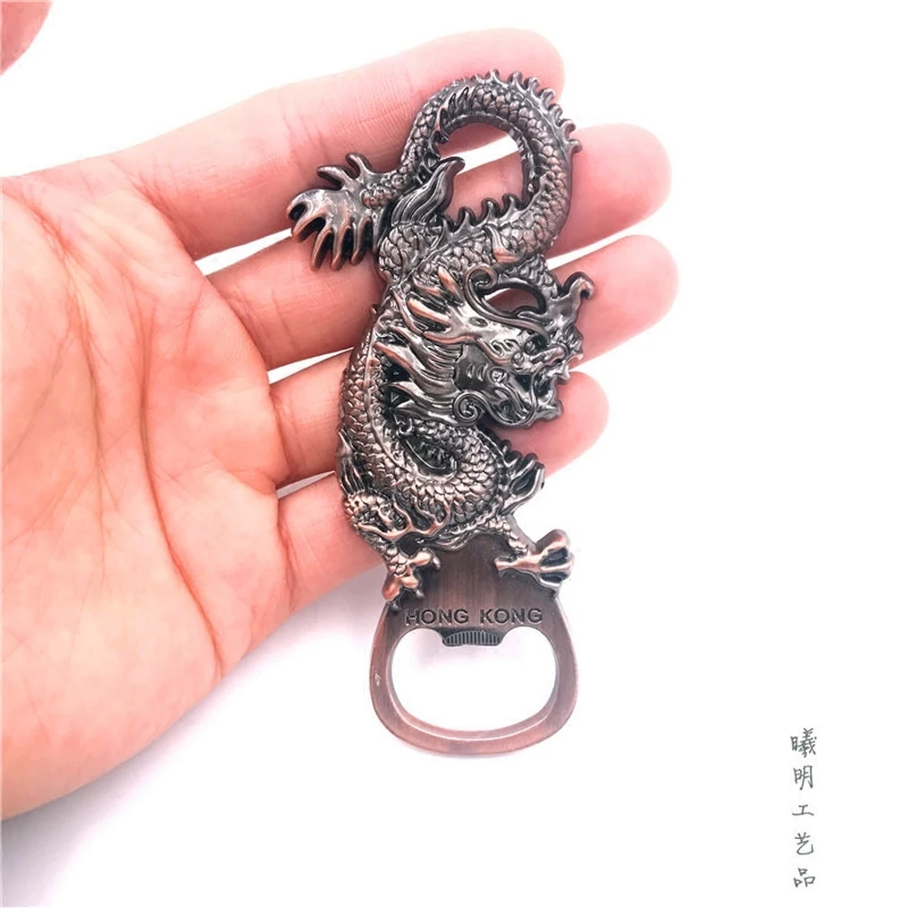 High end Metal Hong Kong Refrigerator Magnetic Stickers China Tourist Souvenir Fridge Magnets Bottle Opener Home Decoration|Магниты на