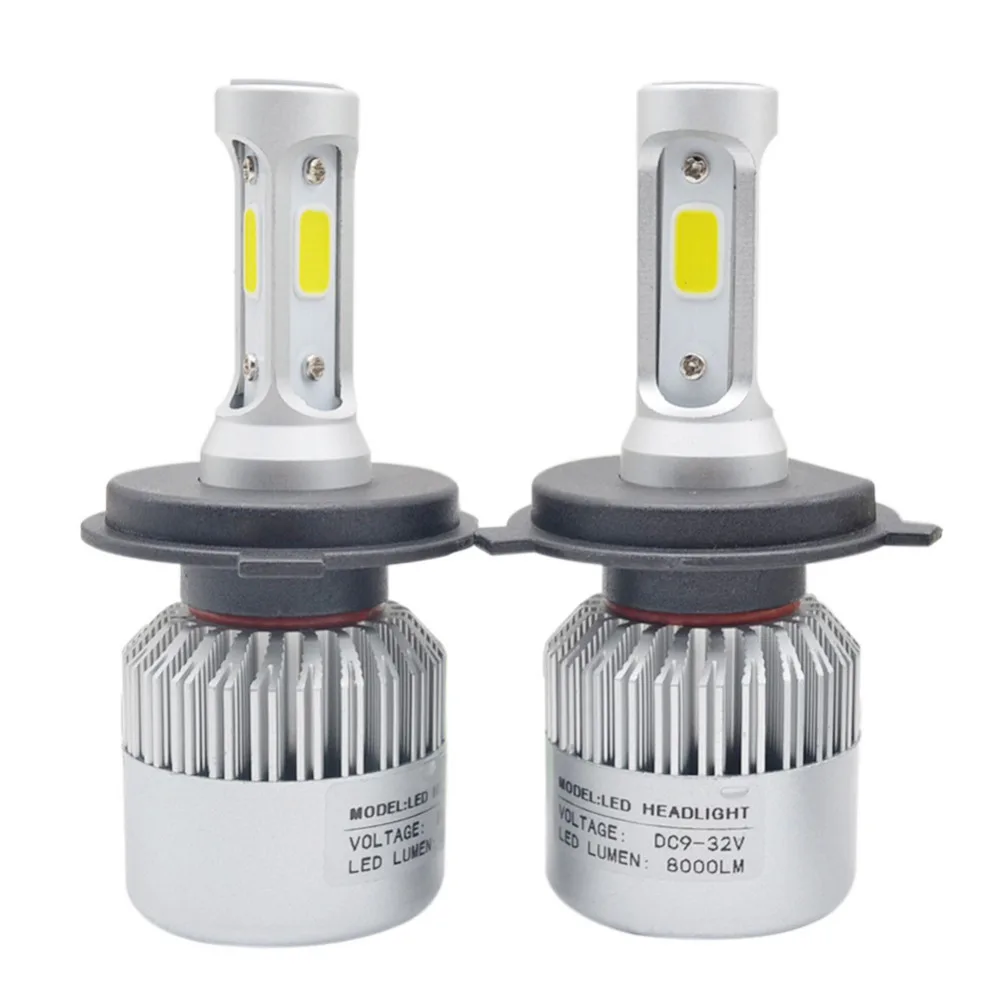 H4 LED авто свет 9003 HB2 Hi/Lo луч светодиодные фары лампы 72 Вт 8000LM Автомобильные