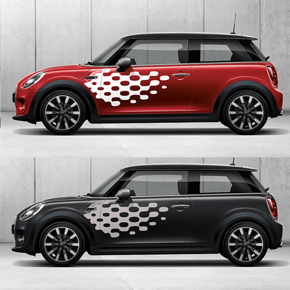 

Car Side Skirt Door Body Waist KK Sticker Fashion Decals Decoration For BMW MINI Cooper S One d JCW F55 F56 Car Accessories
