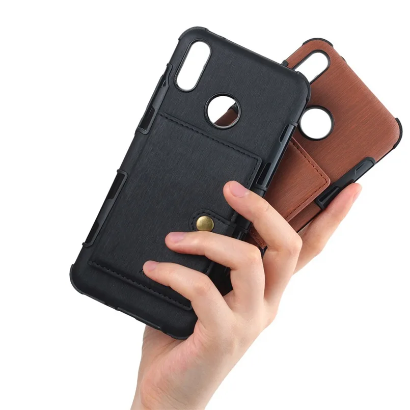 Чехол-бумажник из искусственной кожи для Motorola Moto G4 G5 G5S E4 E5 E plus G7 power E5 play go Card пряжка-Бумажник откидная крышка