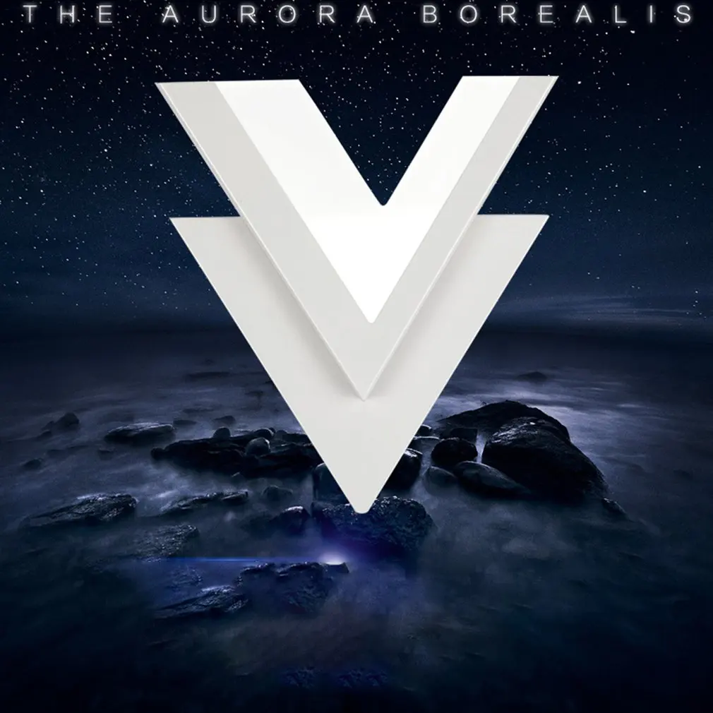 Уникальный акриловый настенный светильник в форме V светодиодные Настенные