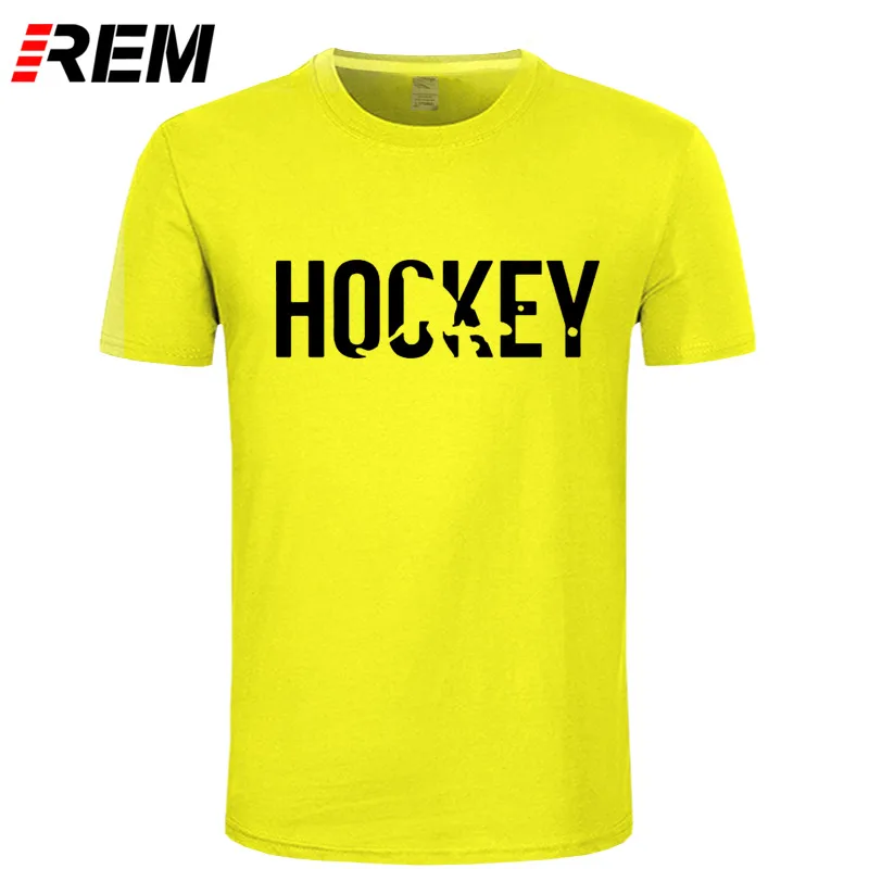REM дизайнерские рубашки с круглым вырезом Hockeyer мужские короткие футболки с коротким рукавом - Цвет: 1