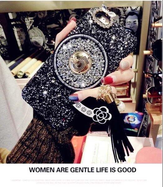 2018 New Luxury Women Bling Case For Apple iphone XS Max XR Diamond Glitter Tassel Stars Chain Girl Lady style |