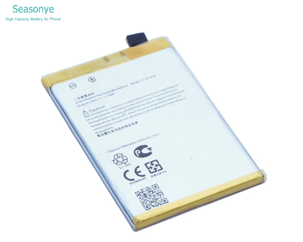Seasonye 1x3000 мА/ч, C11P1424 Замена Батарея для ASUS Zenfone2 Zenfone 2 ZE550 мл Z008D ZE550ML ZE551ML Z00AD Z00ADB