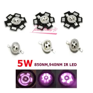 Высокомощный светодиодный чип 5 Вт IR 850нм 940нм 2 чипа 3 чипа инфракрасного излучения лампа лазерный фонарик 10 шт.