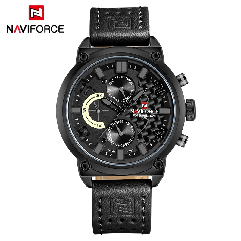 NAVIFORCE 2018 Роскошные Брендовые мужские спортивные часы водонепроницаемые