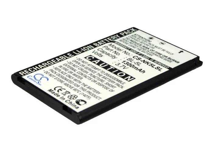 Кэмерон Sino 1300 мАч батарея BP-5L для Nokia 770,7700, 7710,9500, E61, E62, N800, N92