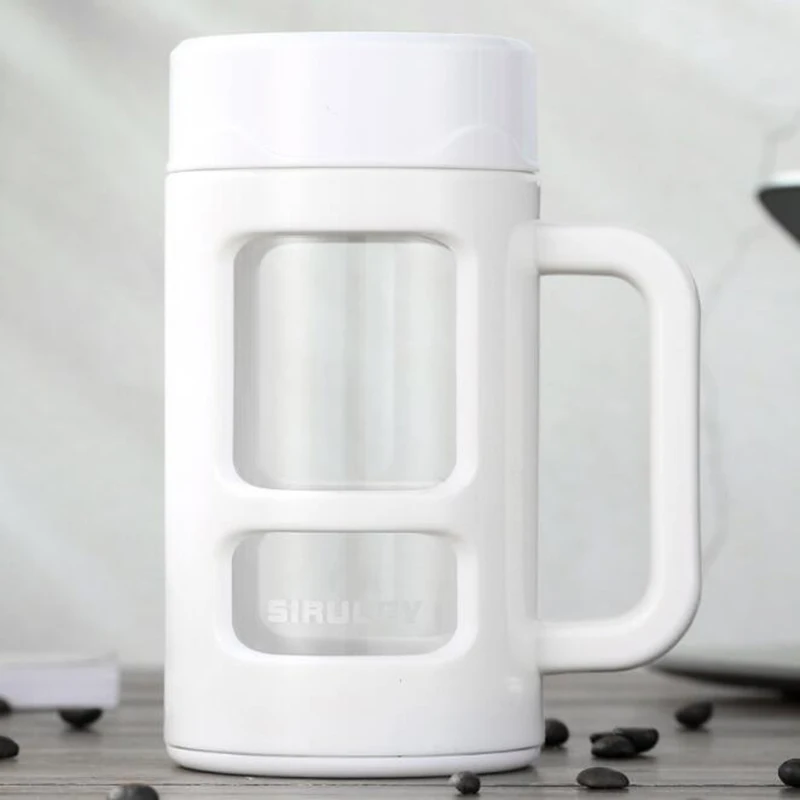 420ml Portable Glass Water Bottles Outdoor Space Bottle Sports Leak-proof Bike Climbing Gift | Дом и сад