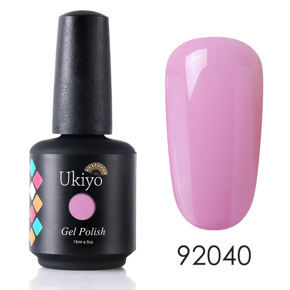 H92040 Ukiyo 15 мл Чистый Цвет Гель-лак для ногтей Vernis полуперманентный УФ-гель для ногтей впитывающий Гель-лак для ногтей - Цвет: H92040