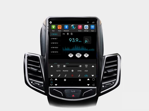 Автомобильный мультимедийный плеер Tesla, мультимедийная система на Android 9,7, с вертикальным экраном, GPS, радио, 4G, для Ford Fiesta, ST 2009-2015