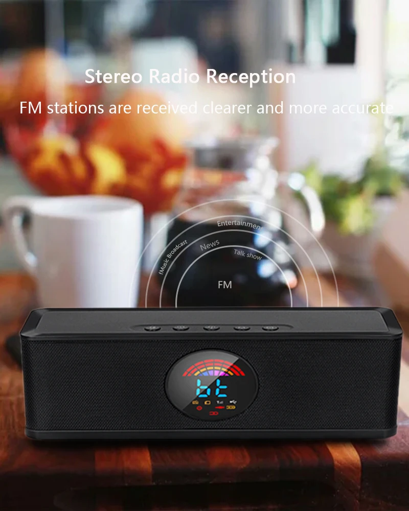 Портативный цветной ЖК дисплей Bluetooth динамик превосходное качество звука мини