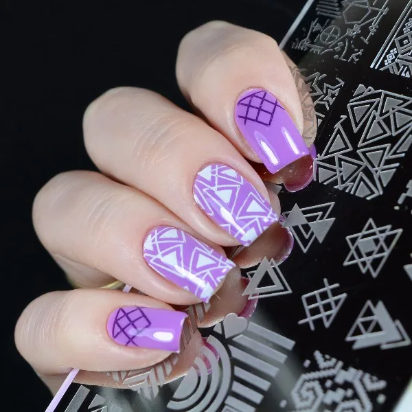 BORN PRETTY Rectangle Stamp Template Nail Plates Christmas Halloween Floral 12*6cm Art Image Plate BPX-L001-L012 | Красота и здоровье