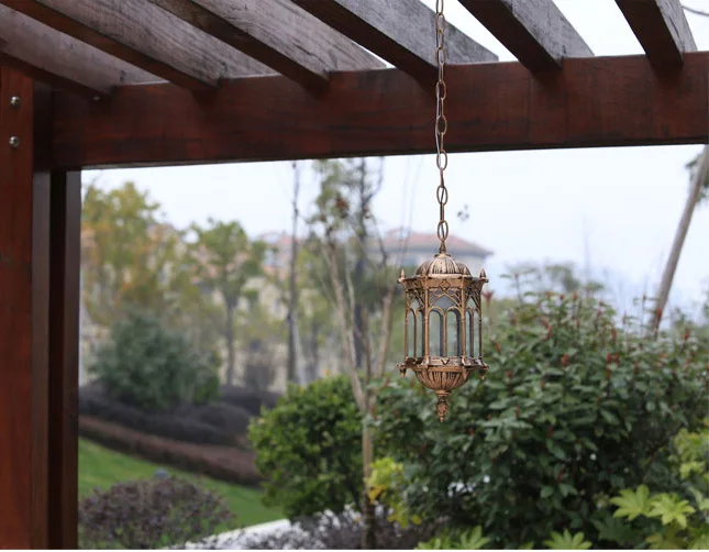 Наружный подвесной светильник для прихожей и коридора лампа ручной освещения