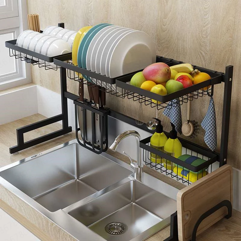 

304 stainless steel dish rack drain rack to dry the tableware dishes storage supplies storage box kitchen rack