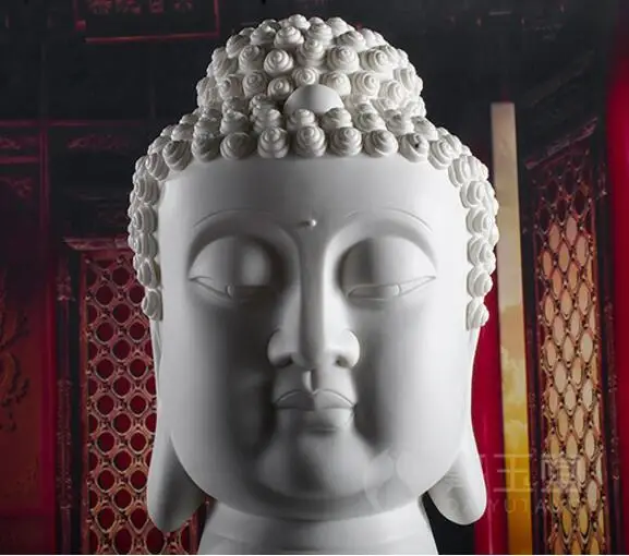

Ceramic "da ri ru lai" buddhist head handicraft