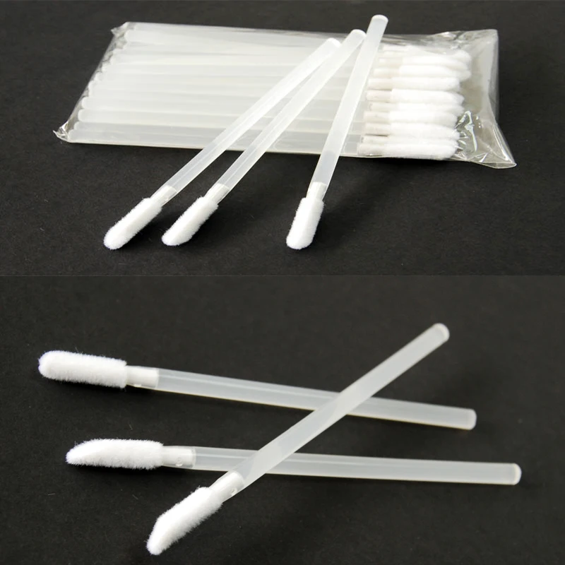 Красота 50 шт./лот одноразовые косметические макияж кисть для губной помады