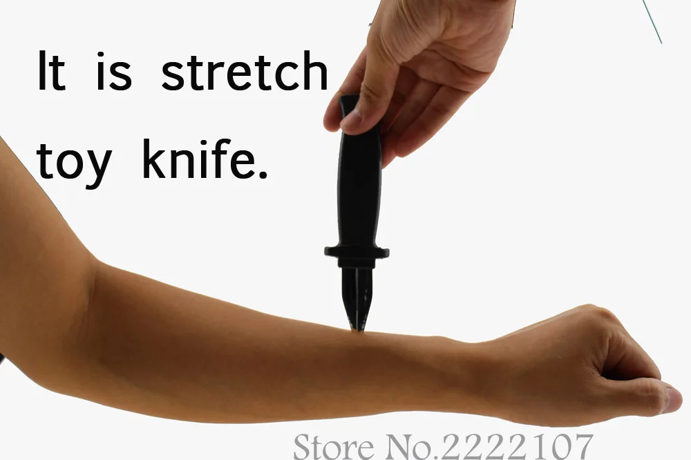 3 шт. Горячая Распродажа Забавный волшебный пластиковый выдвижной нож кинжал