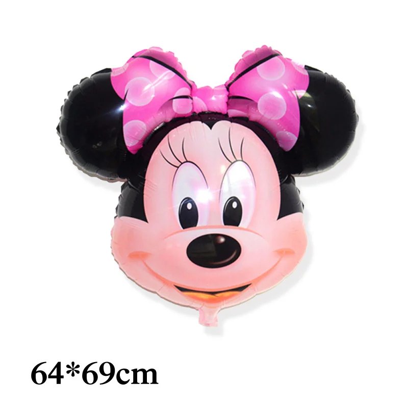 5 шт. большие размеры воздушные шары с изображением головы Микки и Минни можно