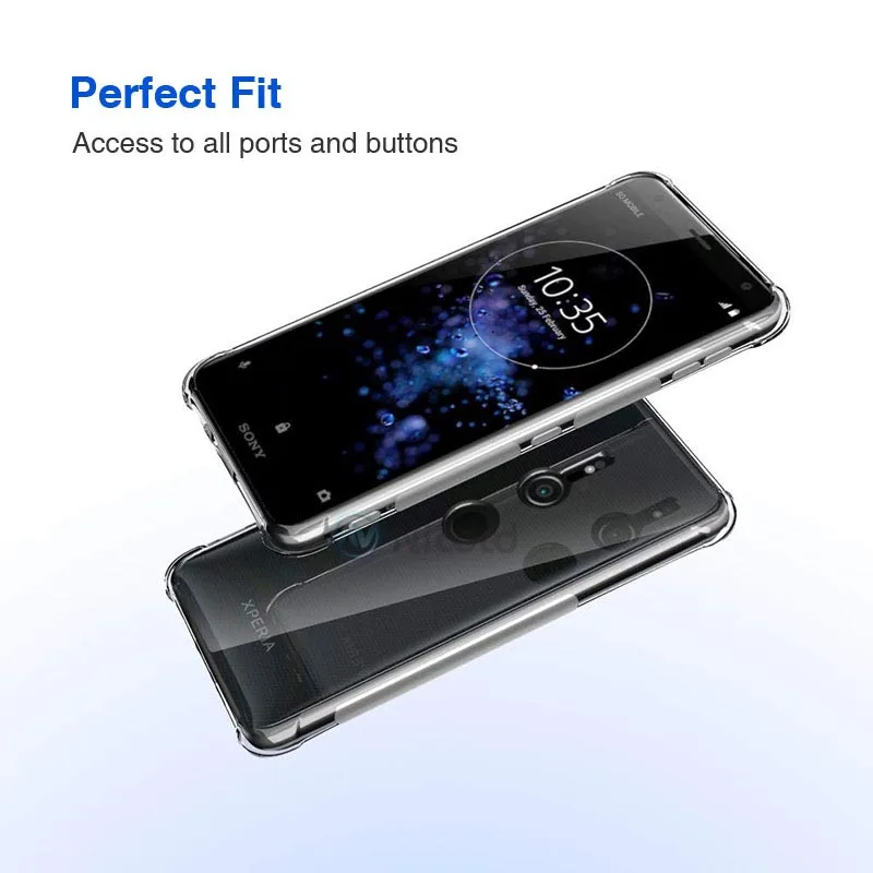 Фото Чехол для Sony Xperia XZ3, 1, 10 PLUS, ультратонкий, мягкий, из ТПУ, прозрачный, силиконовый, сумки для Sony Xperia L3, L2, XA2, XA1, L1, XZ1, XZ Compact №3