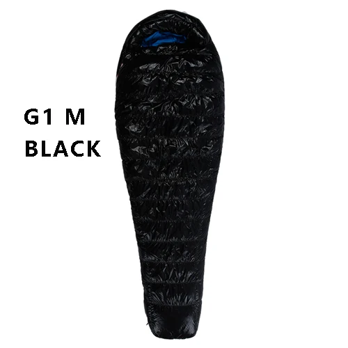 G1M BLACK Спальный мешок на гусином пуху AEGISMAX G1/G2/G3, спальный мешок на открытом воздухе для кемпинга - Цвет: G1M BLACK