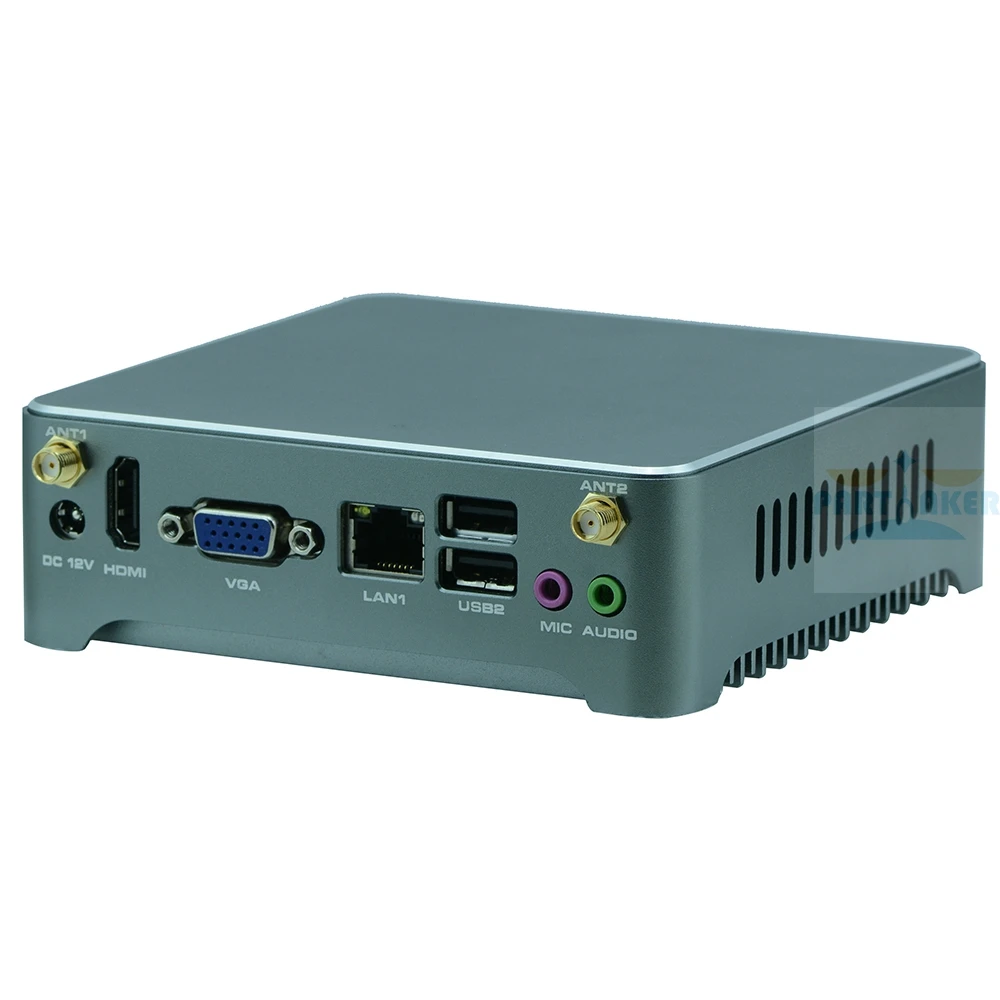 Nano PC NUC J1900 N2805 безвентиляторный мини ПК Windows 7 10 четырехъядерный двойной LAN NIC 1 HDMI Мини компьютер
