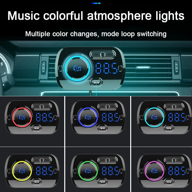 Громкая связь Bluetooth автомобильный комплект спикер Авто Беспроводная QC3.0 Быстрая