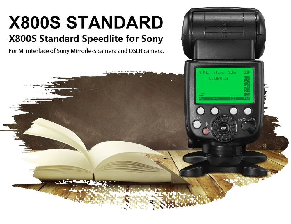 Pixel X800S стандартная Беспроводная вспышка Speedlite HSS TTL Высокоскоростная