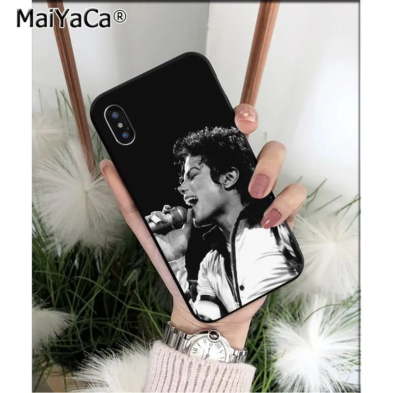 MaiYaCa Майкл Джексон ТПУ Мягкие аксессуары для телефона чехол iPhone X XS MAX 6 6S 7 7plus 8 8Plus 5