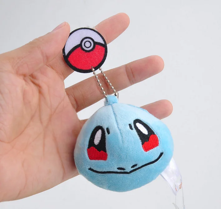 style C 7 см прибл. Чучело Пикачу плюшевые брелки игрушка Bulbasaur белка тонкий брелок подарок плюшевая игрушка кукла - Цвет: style C