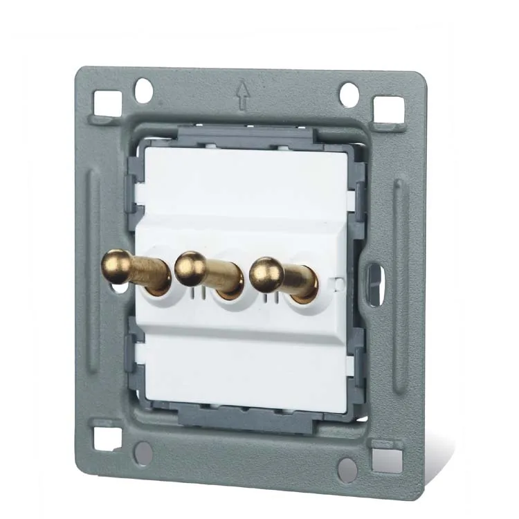 Black Touch Switch 86Type Retro Wall Three Control Two Way 10A 110V- 250V | Строительство и ремонт