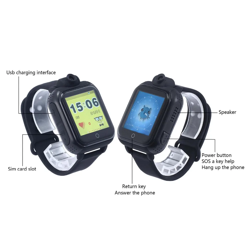 TWOX Q75 GW1000 3g WCDMA Удаленная камера gps LBS Wi-Fi расположение детские gps умные часы 720P 1,54 сенсорный экран Смарт SOS трекер