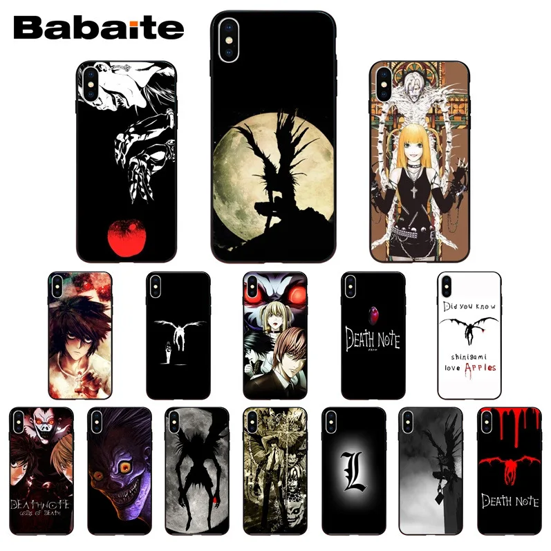 Чехол для iphone 11Pro max с изображением героев мультфильма Death Note роскошный уникальный