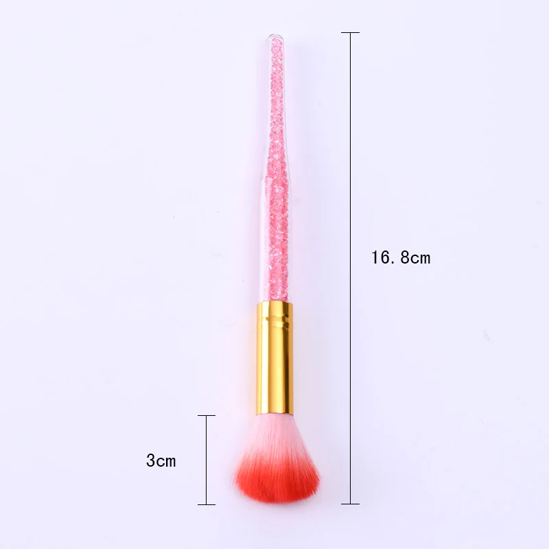 1Pc Professional Makeup Brushes Random Color Cosmetic Foundation Powder Brush Rhinestone Handle Beauty Art Tool | Красота и здоровье