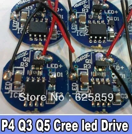 Диммируемые светодиодные драйверы 5 шт. для Cree светодиод высокой мощности P4 Q3 Q5 3