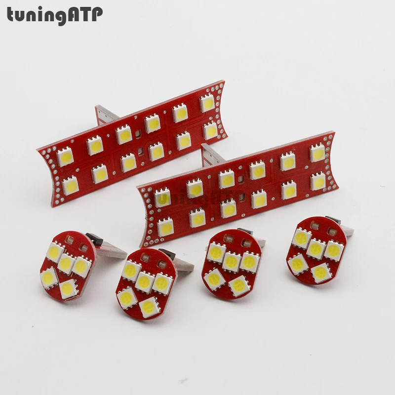 6 шт./компл. яркий белый светодиодный внутренний купол потолочный чтениt дорожной