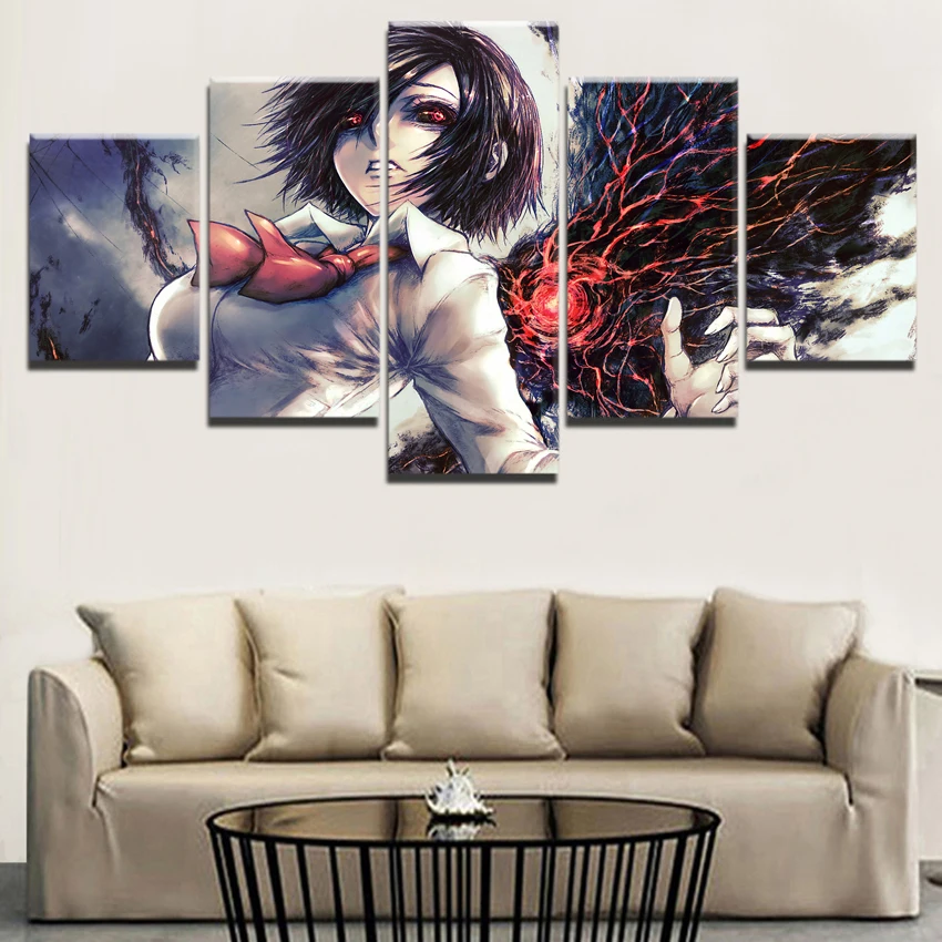 Touka Kirishima Tokyo Ghoul аниме предметы домашнего декора современные картины на холсте
