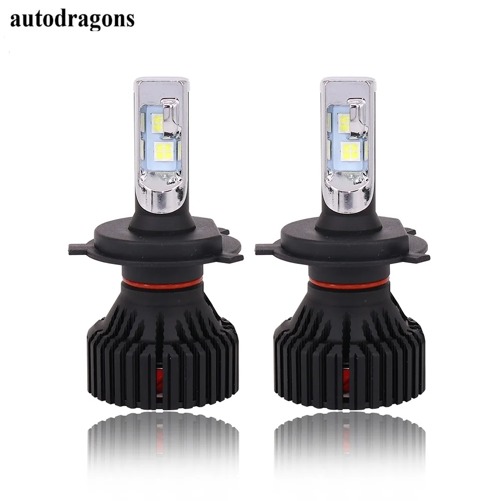 Autodragons H4 высокий низкий пучок h3c H7 H8 H9 H11 9006 60 W светодиодный CR зэс Canbus Error free автомобилей ближнего света, лампа для противотуманной фары 8000LM для A3 A8
