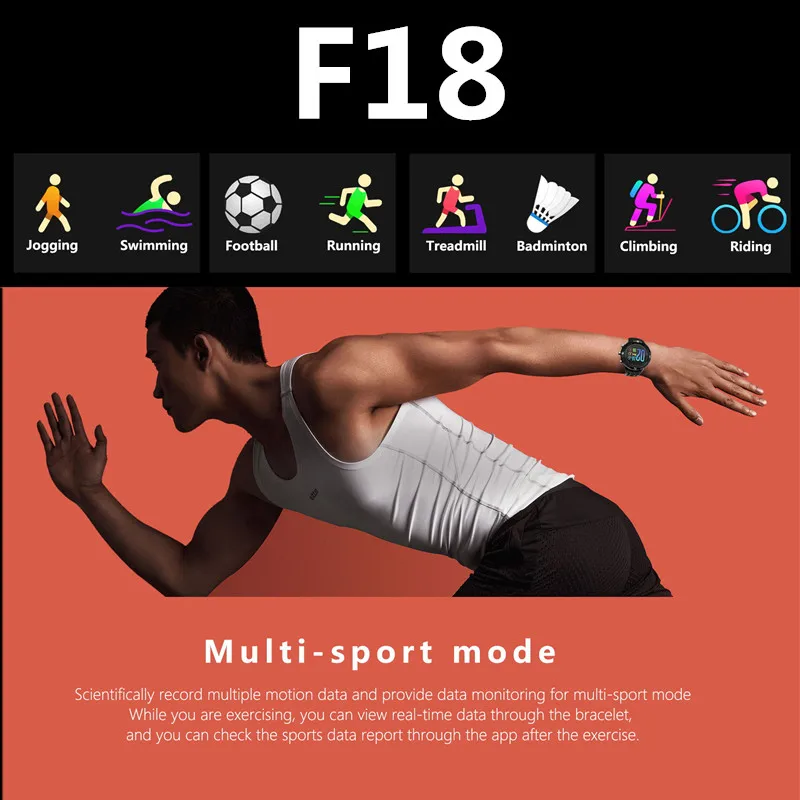 Amynikeer F18 smart watch gps IP68 Водонепроницаемый Bluetooth 4,2 фитнес-трекер многофункциональные часы Поддержка IOS и Android PK S928