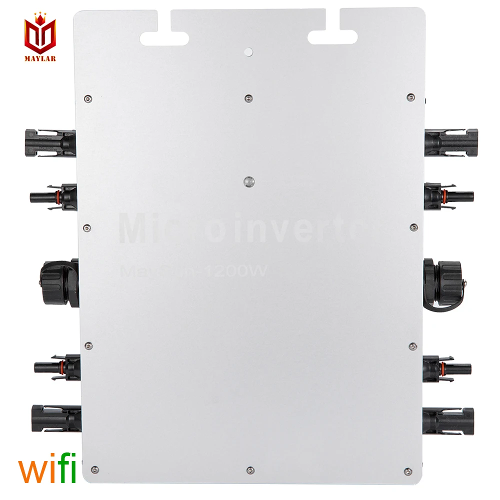 MAYLAR@ Maysun1200W Солнечная Сетка галстук микро wifi Коммуникационный инвертор с 4 MPPT функцией выхода Чистая синусоида солнечный преобразователь